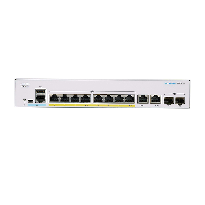 Катализатор Cisco CBS350-8MP-2X 350 Выключатель