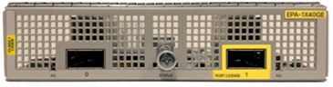 Cisco ASR 1000 Serie 1-Port 40 Gigabit-Ethernet-Port-Adapter (2 physische QSFP-Ports)