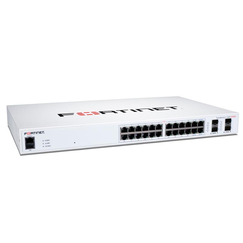 FS-124F-FPOE FortiSwitch 100 Выключатель